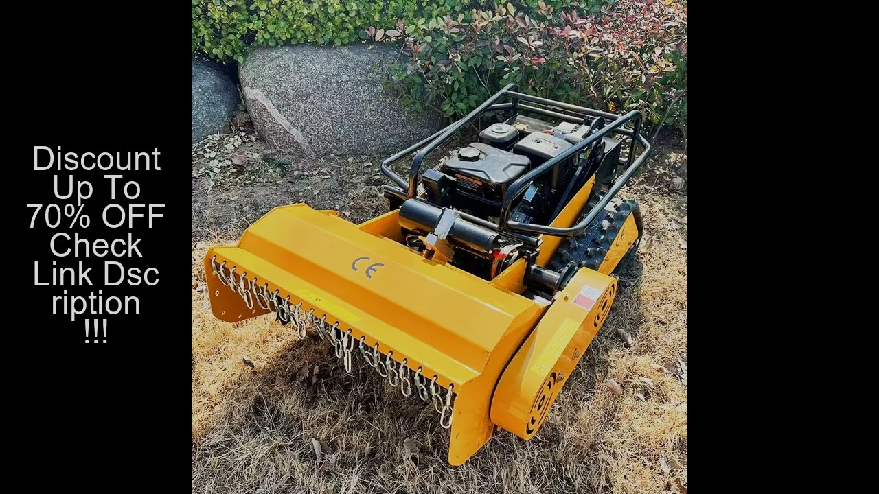 Customized Grass Cutting Machine Flail Remote Control Lawn Mower Multi-Functional Good Quality