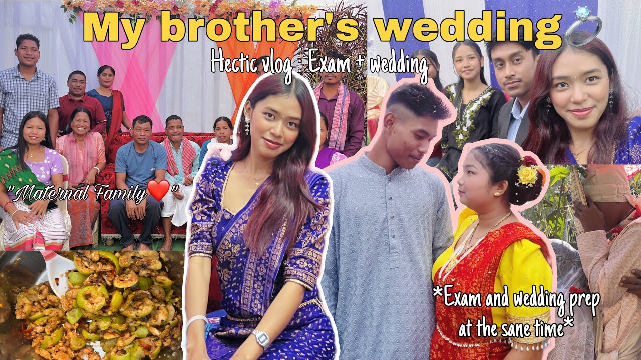 VLOG: Catch my brother's wedding chaos + my semester exam survival 📚|| wedding, exam , food & more. 