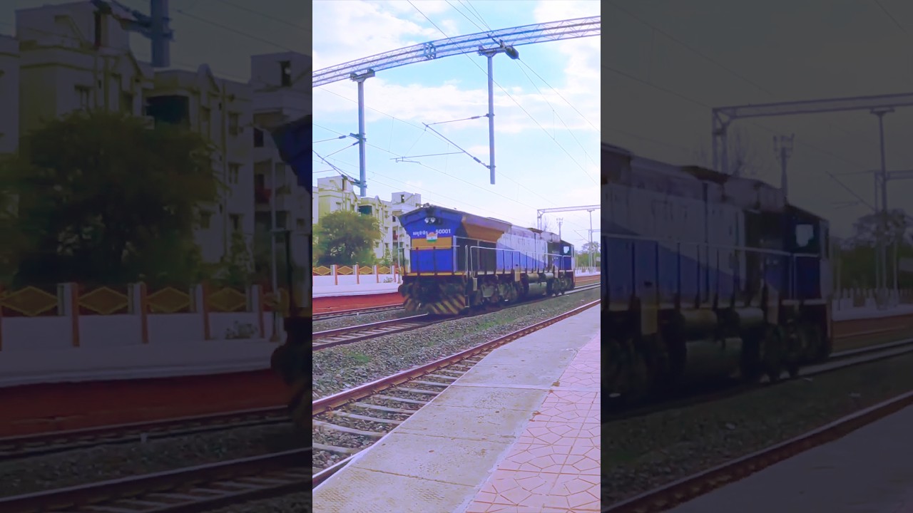 Wdg5 locomotive in speed with horn.Credit goes :-