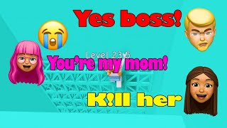 🎌 TEXT TO SPEECH  🐱‍👤 My mother is the boss of a black organization that plans to h@rm me 🥺