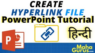 How To Create Hyperlink A File In Powerpoint Presentation In Hindi Add File In A Powerpoint Slide