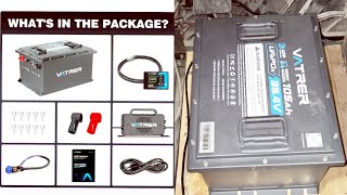 Golf cart LITHIUM battery upgrade! Vatrer Lithium power review and detailed install. Do it yourself!