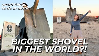 THE WORLD'S LARGEST SHOVEL?! | Weird, Free Things to do Near Austin, Texas | VLOG