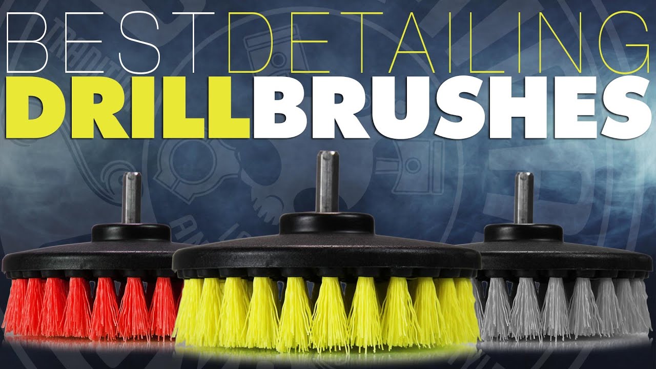 Drill Brush Ultimate Car Wash Kit Cleaning Supplies Carpet Automotive Soft White 