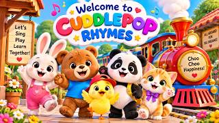 🚂 Choo Choo Little Train | Fun Train Song for Kids | Nursery Rhymes for Children | CuddlePop Rhymes