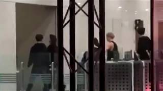 171231 BTS Jimin after MBC mic drop performance with his girlfriend