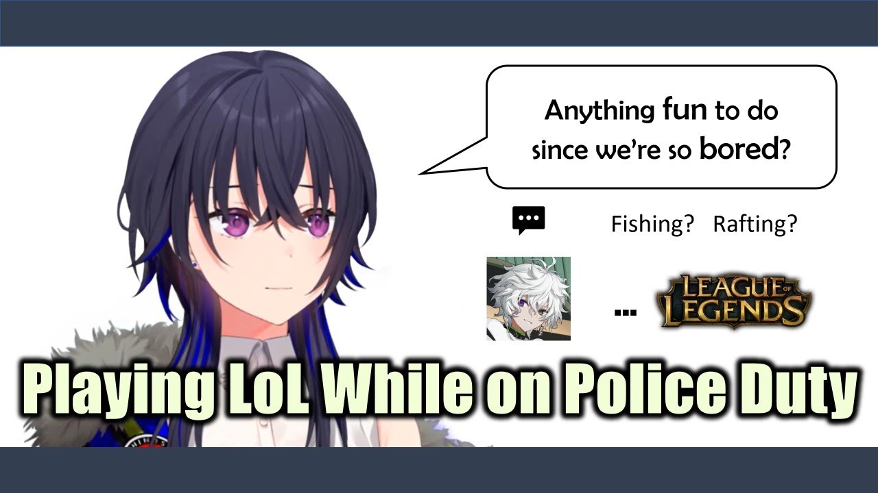 Playing LoL While on Police Duty 【Uruha, Ramune, Hinano | VSPO! GTA5 MADTOWN ENG SUB】