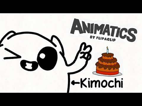 🟨🟨🟨Animação do Kimochi-Animatics "The biggest cake ever"(Animado por mim) #flipaclip