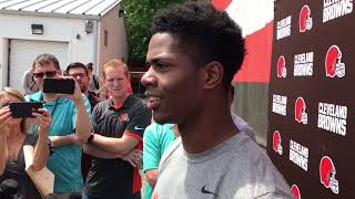 Browns rookie Greedy Williams discusses his Hall of Fame goal