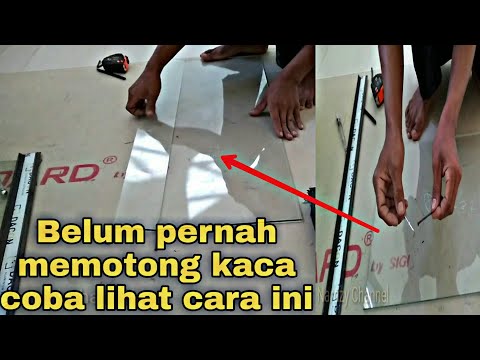 Cara mudah memotong kaca || untuk pemula