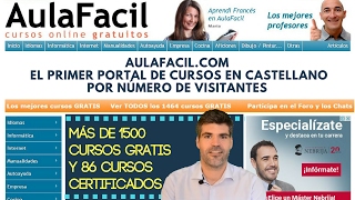AulaFacil CuRsoS OnLiNe GrAtiS -CURSOS EN ESPAÑOL ONLINE GRATIS