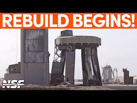SpaceX Begins to Clean and Rebuild the Launch Site | SpaceX Boca Chica