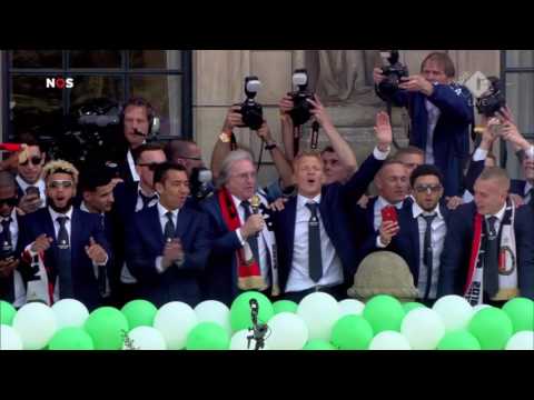 FEYENOORD You'll Never Walk Alone in Rotterdam  FEYENOORD celebrating