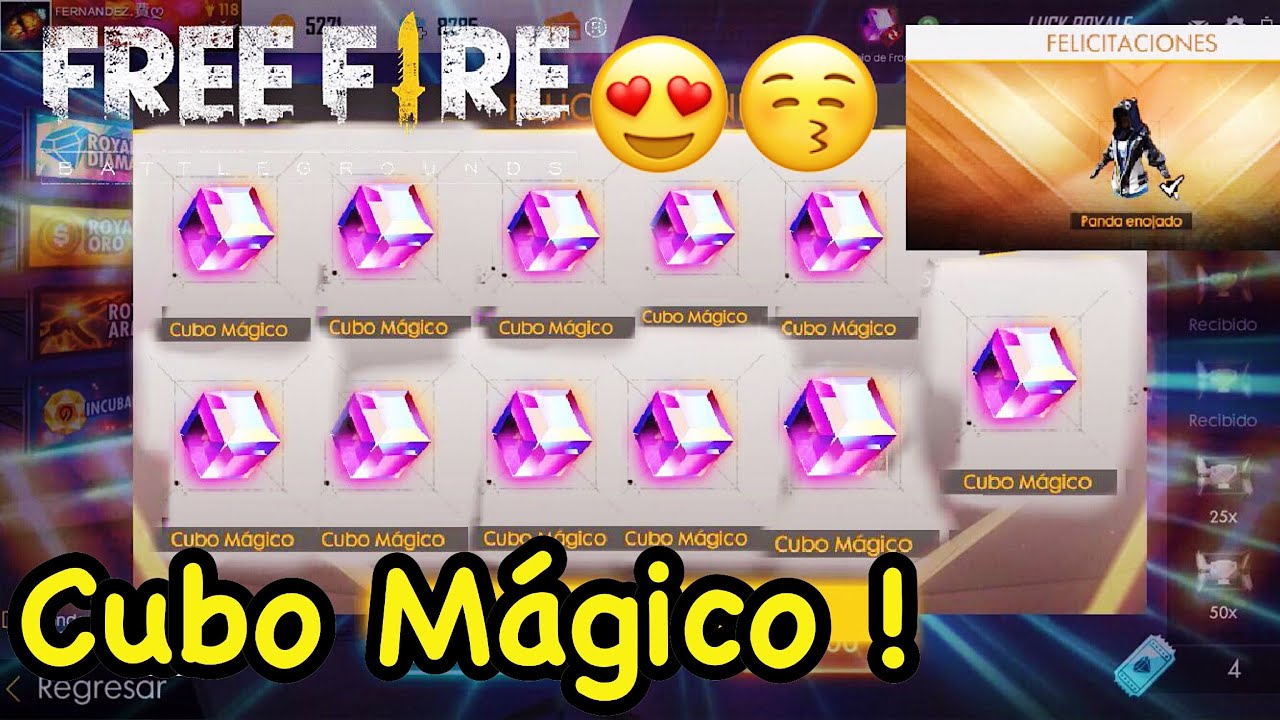 Free fire Latinoamerica Español:Cubo Mágico! Diamante a huevo！