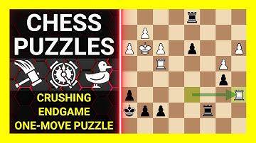 Chess Puzzles to Practice. Themes: Crushing, Endgame, One-move puzzle. Learn Chess