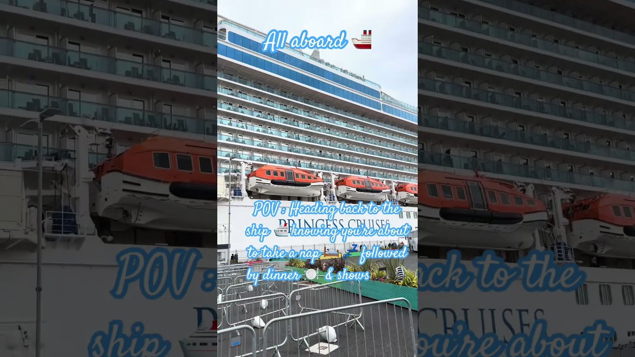 All aboard 🛳️ #fyp #pov #cruise #travelshorts