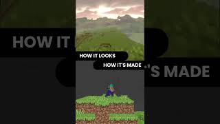 How it looks vs How its made - Parkour Animation (Blender) #minecraftanimation
