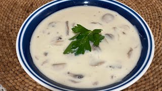 شوربة فطر سريعة التحضير Mushroom soup