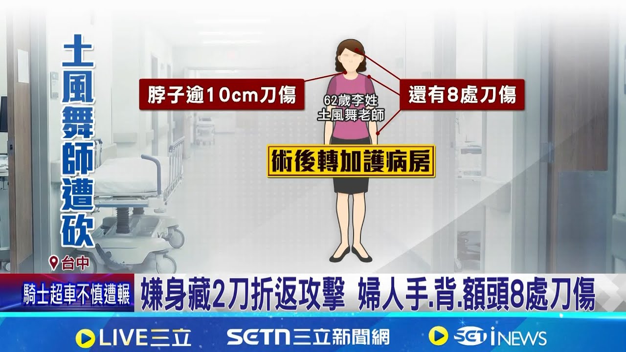 土風舞師遭砍頸10cm刀傷 急call兒
