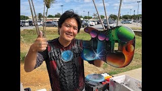 GUITAR SPRAY PAINT ART by Spray Art Eden スプレーペイントアートエデン