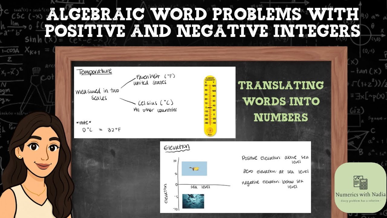 Word Problems with Positive and Negative Integers (Banking, Temperature ...