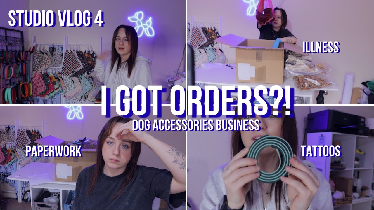 Studio Vlog #4 | I ACTUALLY got orders? week in the life running my ...