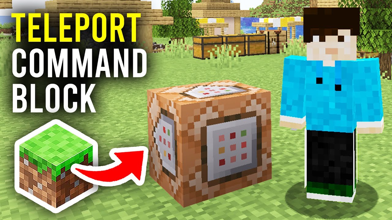 How To Teleport Using A Command Block In Minecraft - Full Guide - YouTube