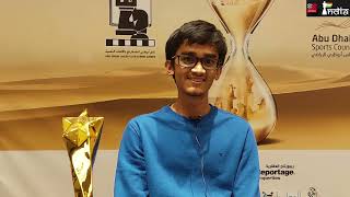 Gaining 109.2 Elo points Rohit S secures second position at the 28th Abu Dhabi Open