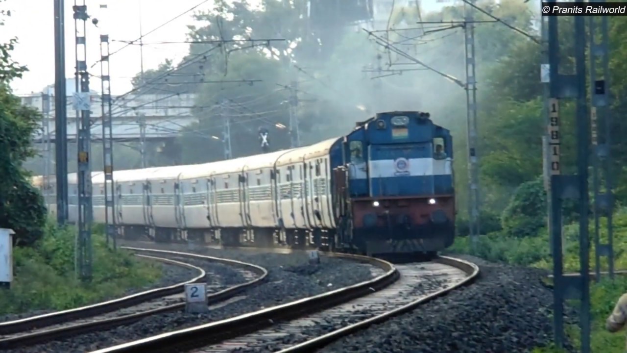 Fast Express Trains | Pune Daund Line | INDIAN RAILWAYS - YouTube