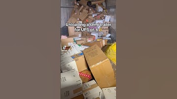 Unloading a semi trailer for UPS💰