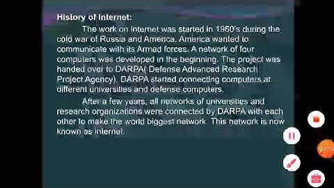 Computer 1st Year lecture#39 History of Internet of Prof. Kashif Abbas