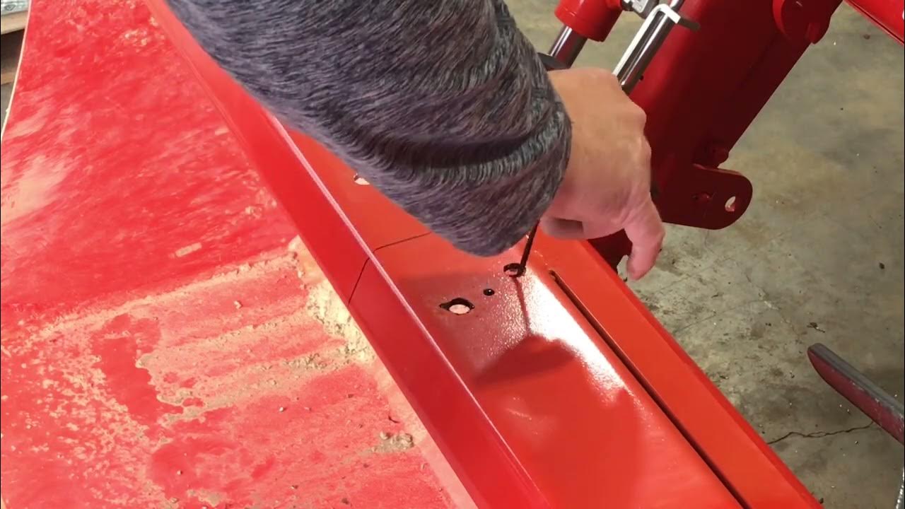 Hitch install on Kubota LX2610 bucket YouTube