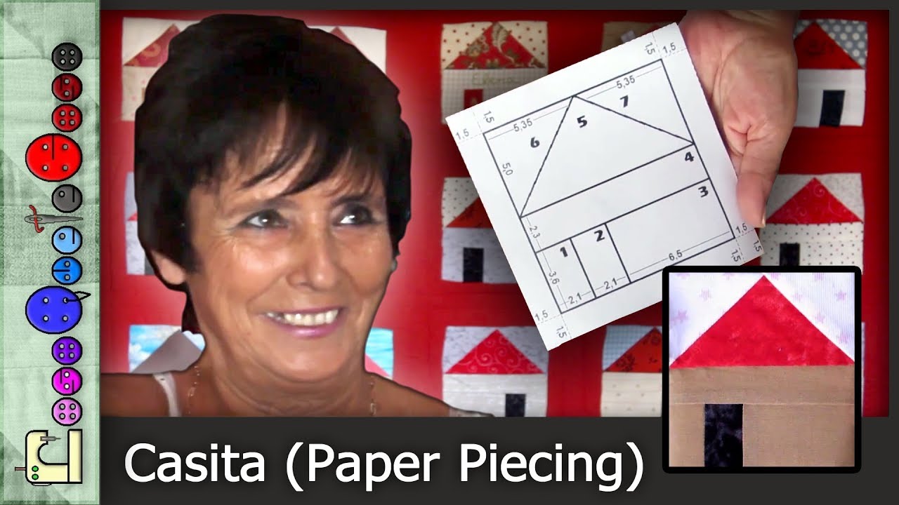Cómo hacer una Casita con la Técnica Paper Piecing [Tutorial]