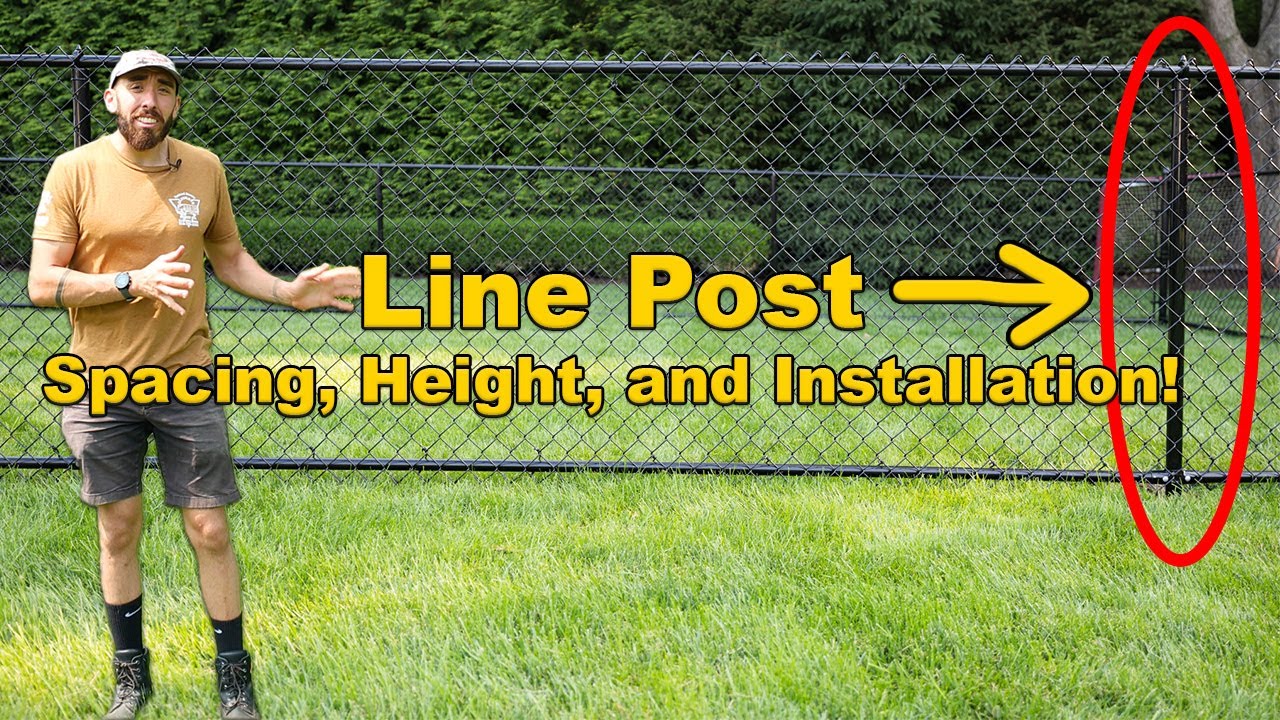 Chain Link Fence Line Post