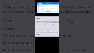 easy - time Speed Distance  - cat ipmat iimbug - 10 apr 26