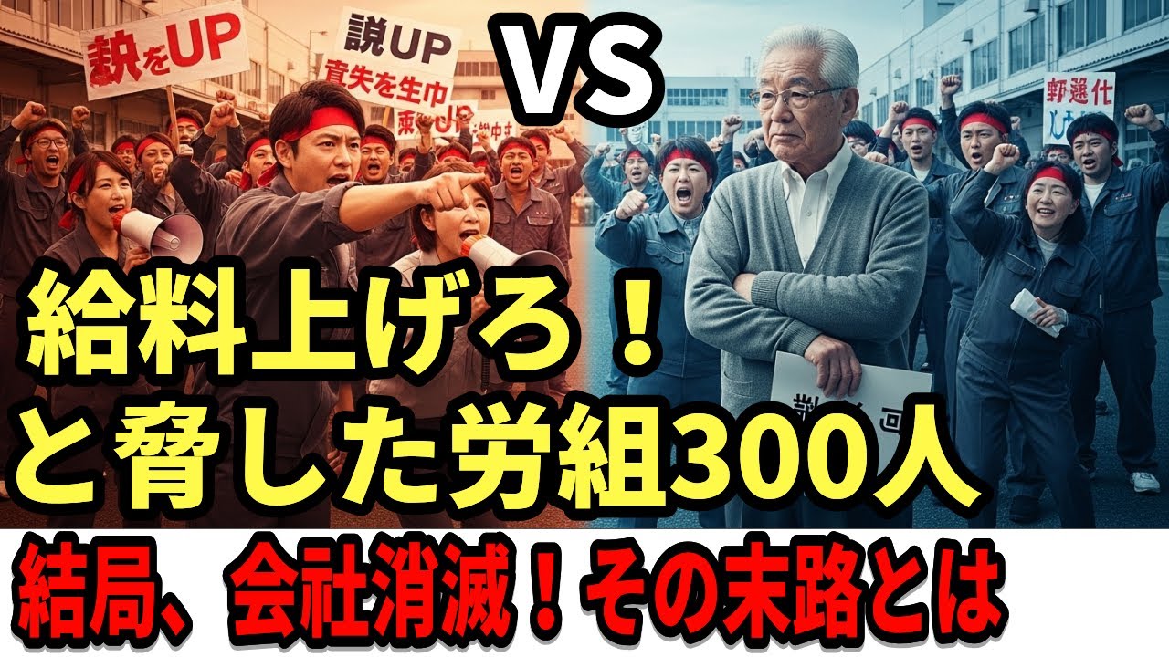 【実話】「給料上げろ！経営権よこせ！」80代社長を脅した労働組合。社長が『廃業届』を出し、土地（50億円）を区に寄付した瞬間の顔。