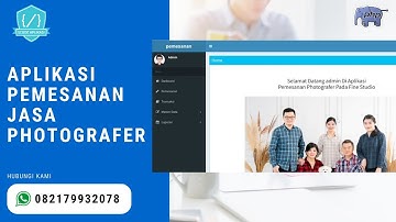 Source Code Aplikasi Pemesanan Jasa Photographer Berbasis Web Php