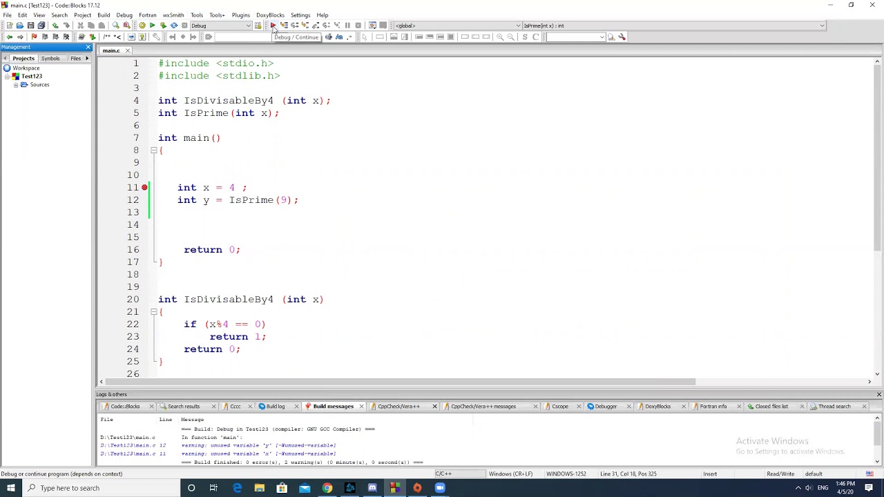 Debug in C - YouTube