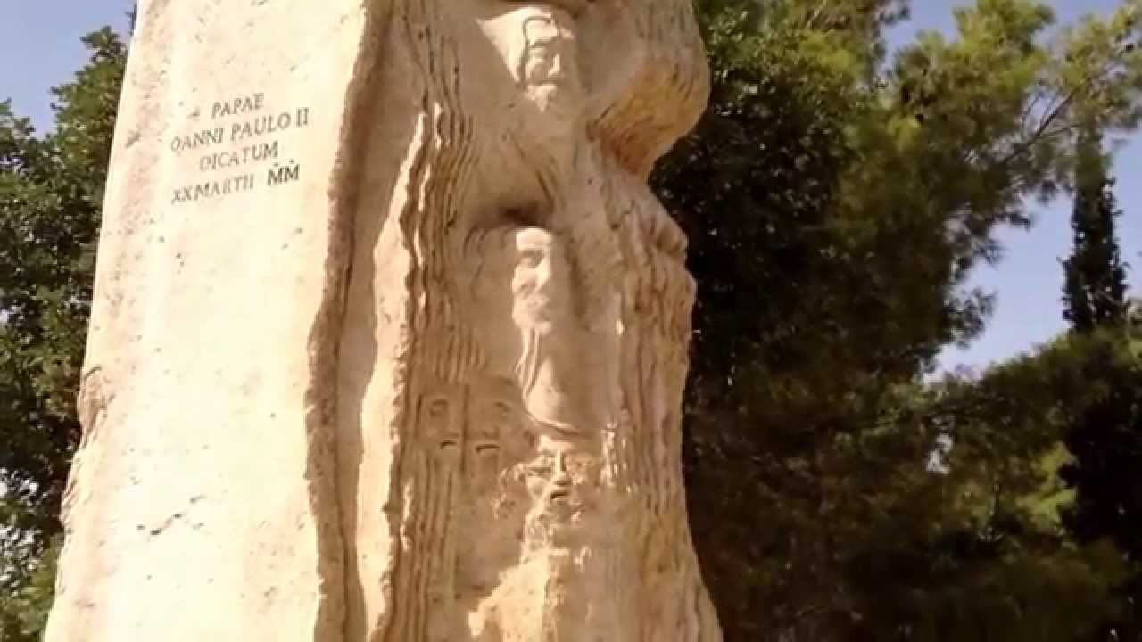 El Monte Nebo. Santuario que recuerda el lugar donde murió Moisés, en