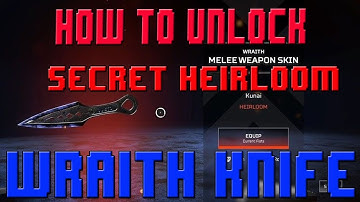 How To Unlock SECRET "HEIRLOOM KNIFE" Apex Legends + Gameplay