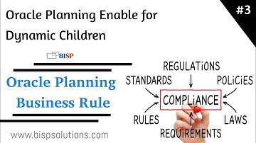 Oracle Planning Business Rule | Oracle Planning Enable for Dynamic Children | PBCS Dynamic Members