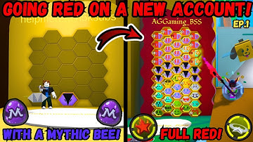 Noob to Pro Red Hive Journey! (Season 1 Ep.1) | Bee Swarm Simulator