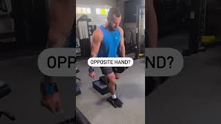 Split Squats: How should you hold the dumbbells?