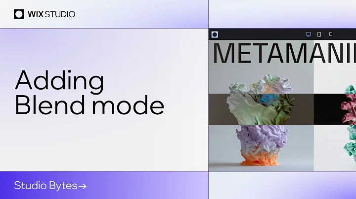 Watch this Blend mode turn a simple design into art | Wix Studio