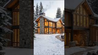 Luxury Snow Forest Cabin Estate Restoration | Cozy Winter Timelapse
