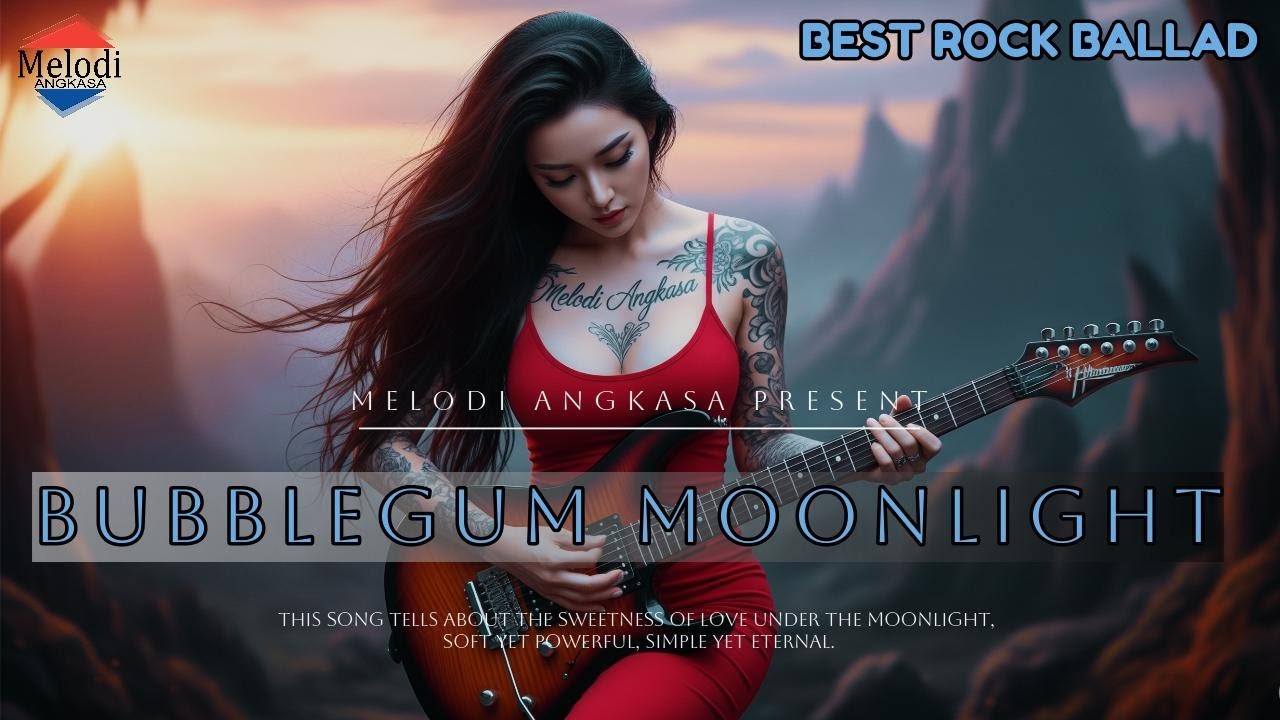Best Rock Ballad – Bubblegum Moonlight | Emotional Rock Love Song | Melodi Angkasa 