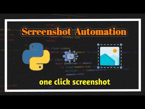 Automating Screenshot Using Python | One Click Screenshot Python | Python Automation | #python
