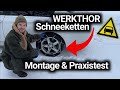 Werkthor Schneeketten Test - Unboxing, Montage & echter Praxistest im Winter 🛞❄️