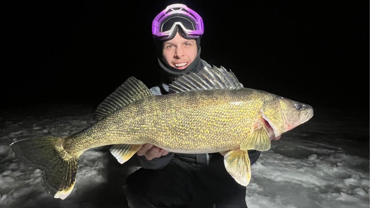 Ice Camping Mille Lacs (INSANE BITE)