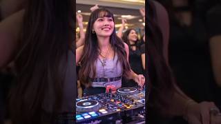 Beautiful Female Dj Performing  Bass Set At A Party  Dj Remix 2025 djlife bass
